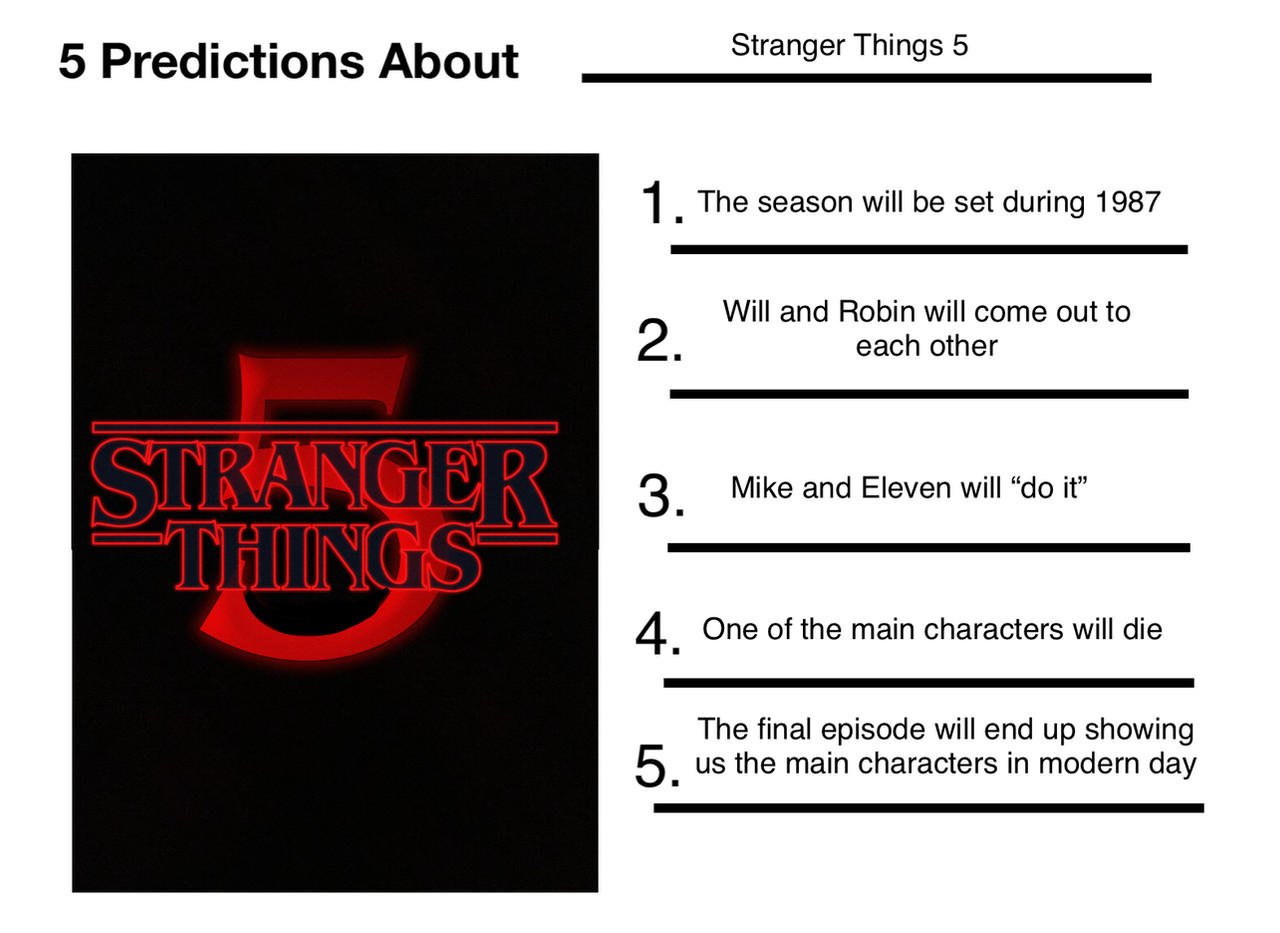 What Are Your Stranger Things Season 5 Predictiatons