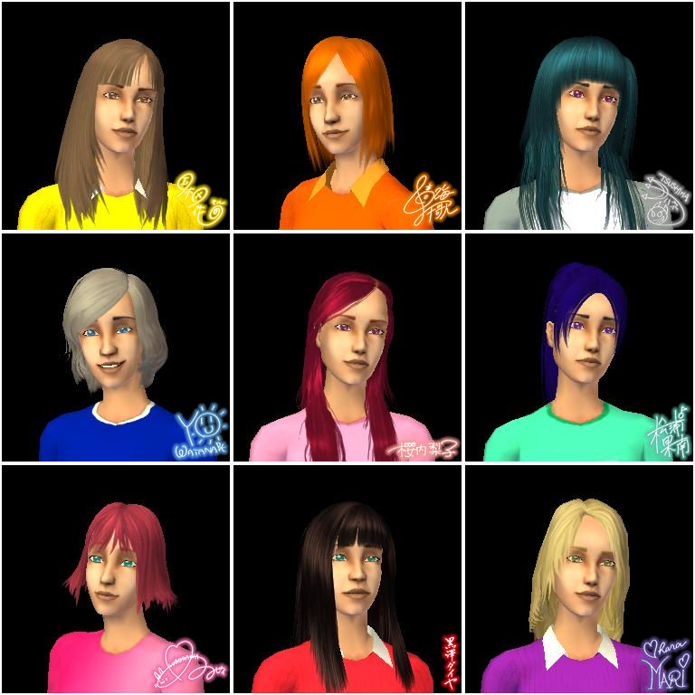 Aqours in The Sims 2 by ardoplasma41 on DeviantArt