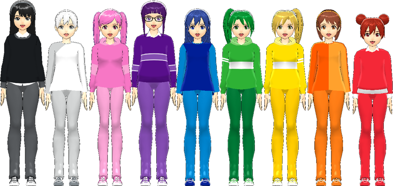 Mmd Color Color Girls in MMD by ardoplasma41 on DeviantArt