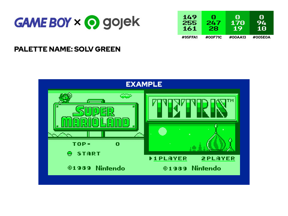 Gameboy Palette: Solv Green
