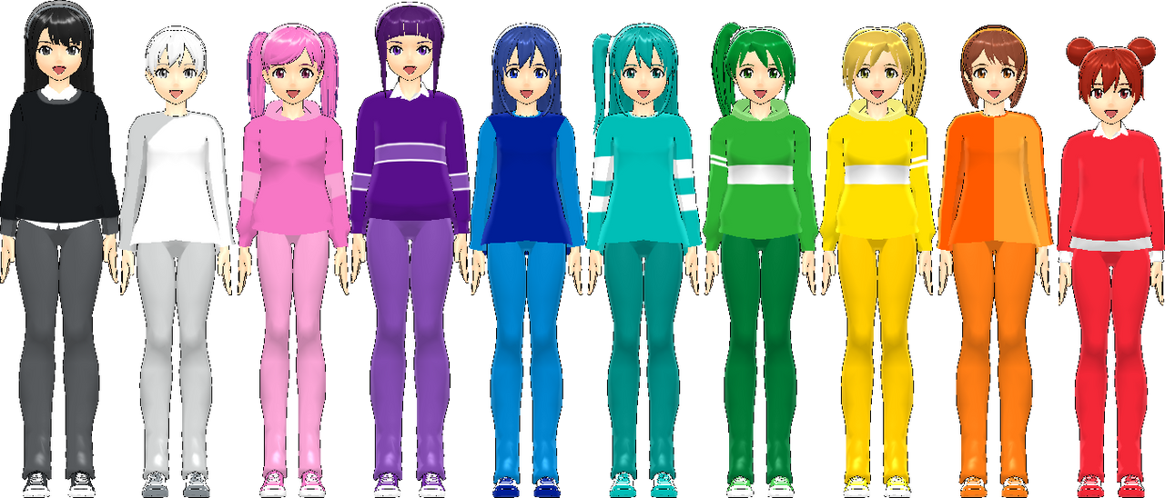 Color Girls in MMD (Updated) by ardoplasma41 on DeviantArt