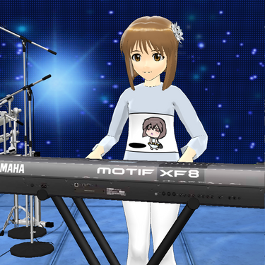 Yukiho with her Keyboard