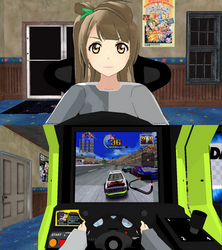 Kotori Minami Playing Daytona USA 2