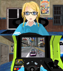 Eli Ayase Playing Daytona USA 2