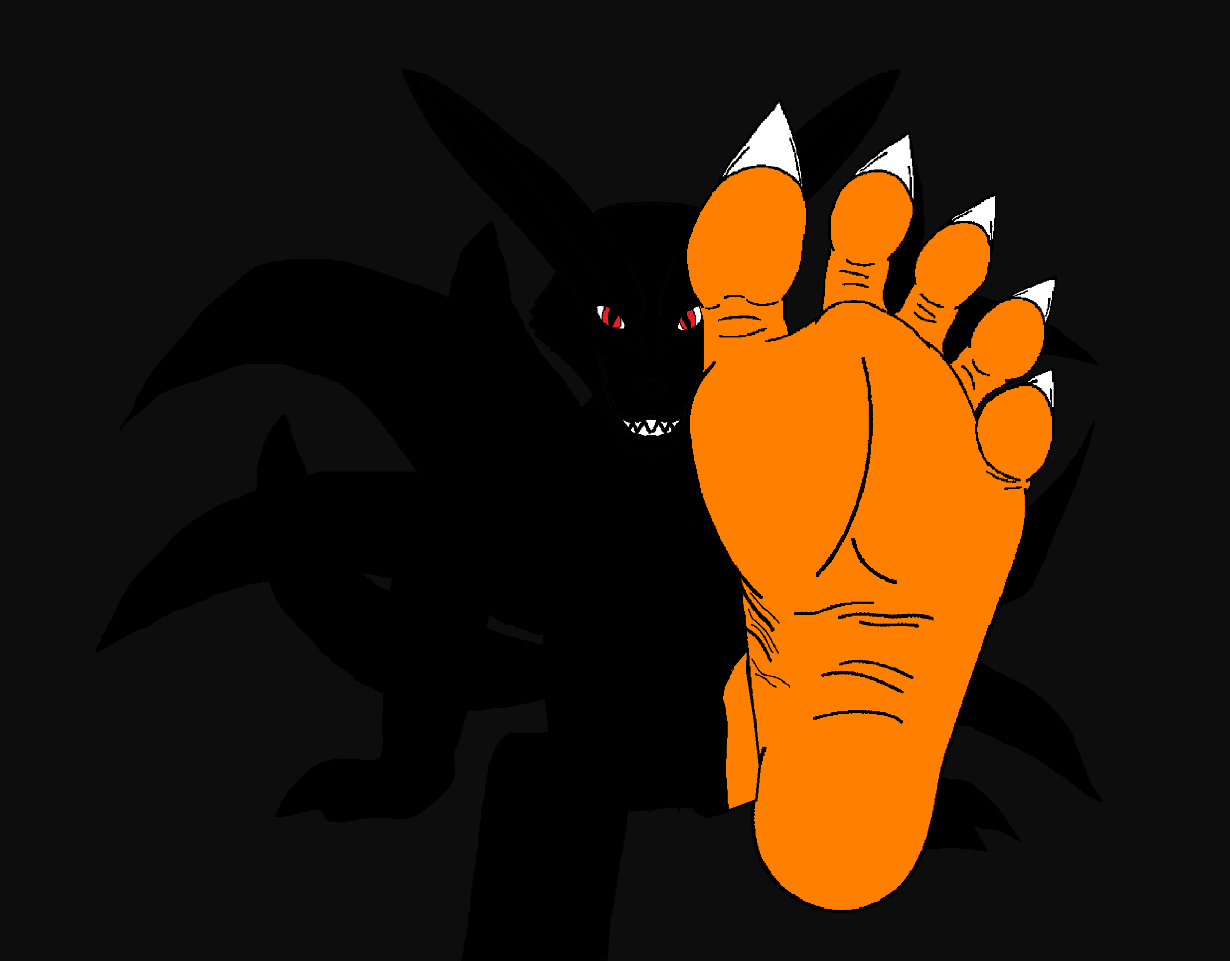 Redscript77 Foot Demon Demon Fox foot from the shadows by AladdinDragonson42 on DeviantArt
