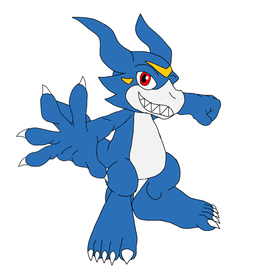 My Design of Veemon by AladdinDragonson42 on DeviantArt