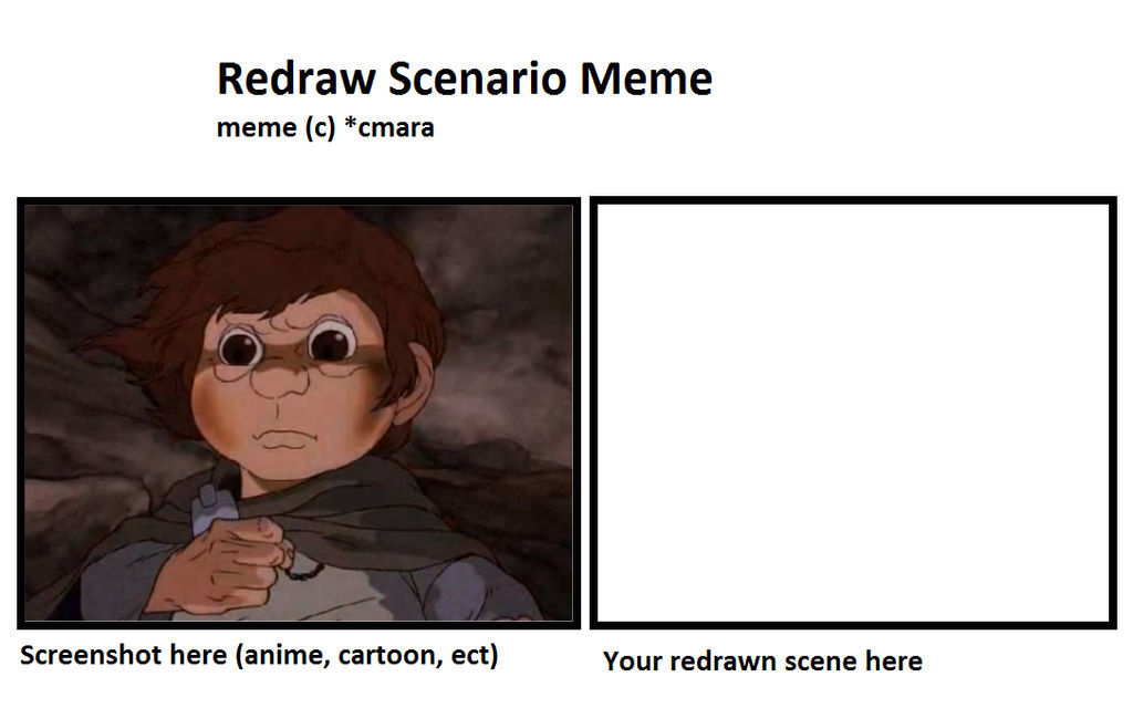Redraw Templete Frodo redraw template by AladdinDragonson42 on DeviantArt