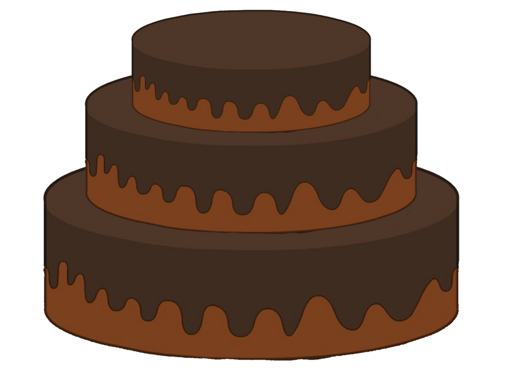 Triple Stack Chocolate Cake render by AladdinDragonson42 on DeviantArt