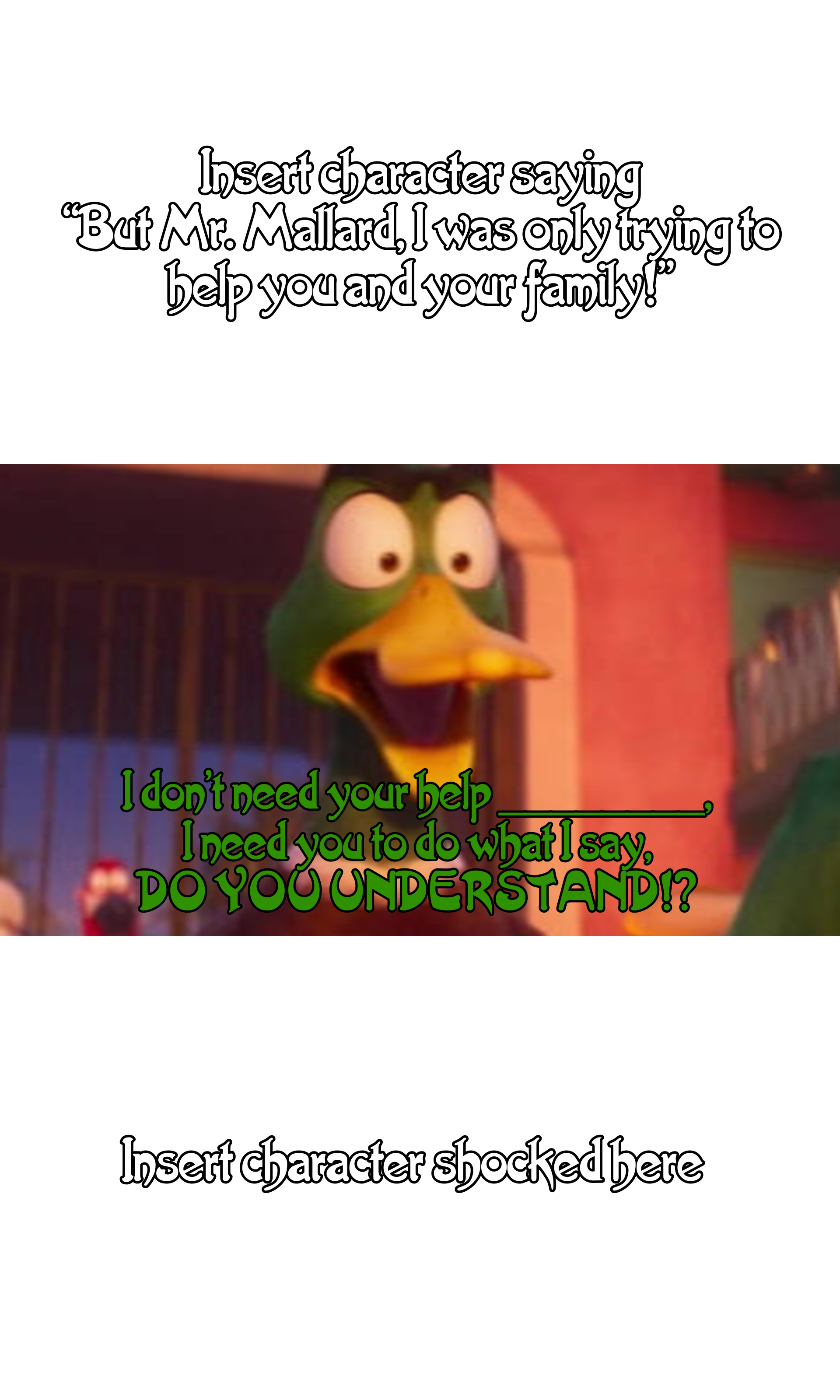 Mack Mallard yells at who by AladdinDragonson42 on DeviantArt