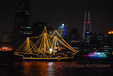 Shanghai Boat at Night