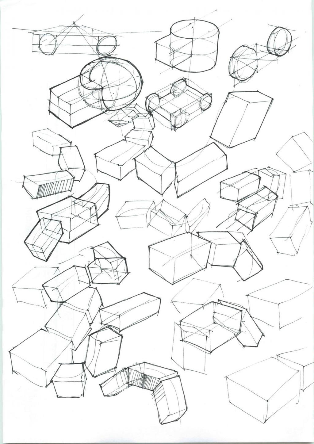 Freehand cubes practice by mitzdude on DeviantArt