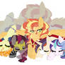 Mane 6 Random Ships Sleeping