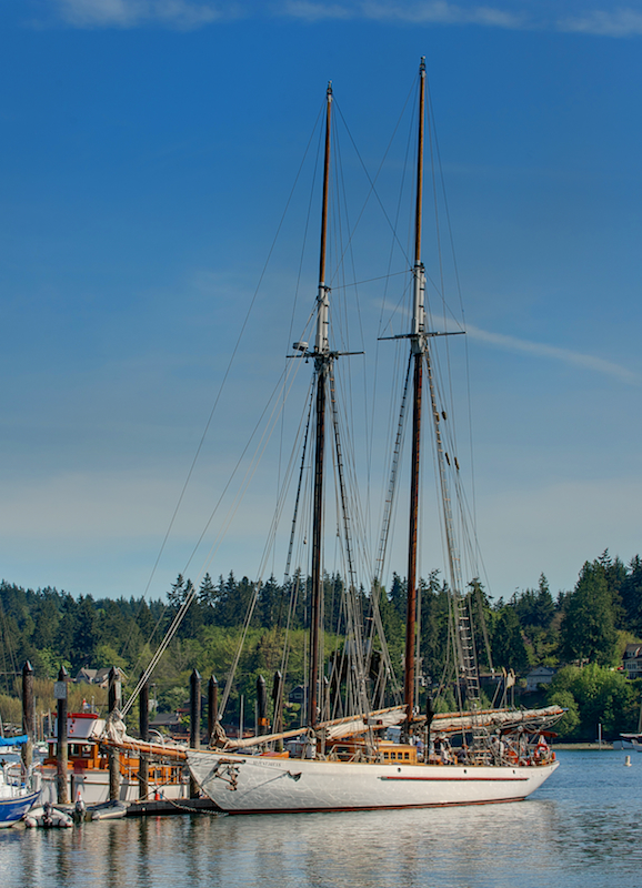 Adventuress in Eagle Harbor