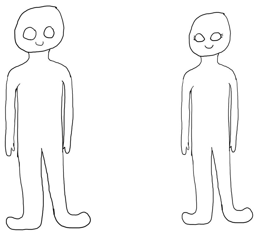 Free Human Lineart by PurrincessBunbun on DeviantArt