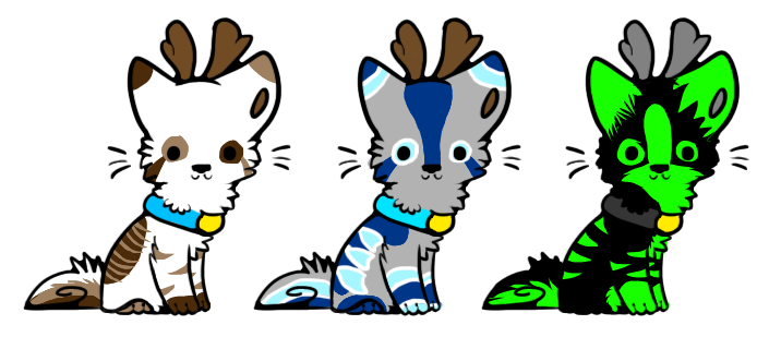 Deer Dog Adoptables [20-40 points each!]