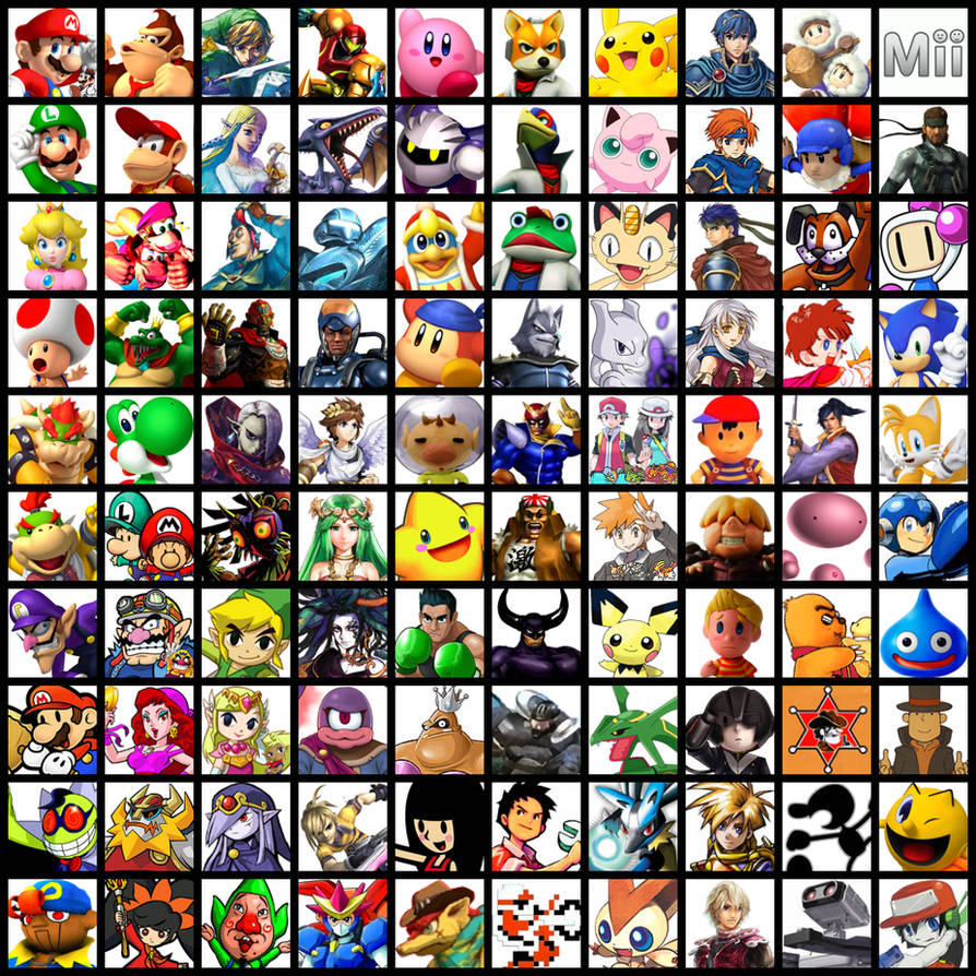 100 Character Smash Brothers Roster by Ariand54321 on DeviantArt