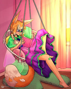 Alya in her room, hiding in fantasy.