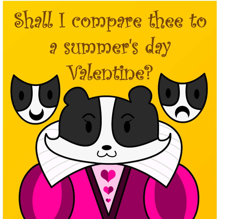 Badger Shakespeare Valentine