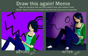 Draw This Again! Meme: Reading