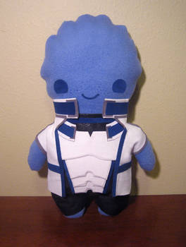 mass effect liara plush, chibi style!