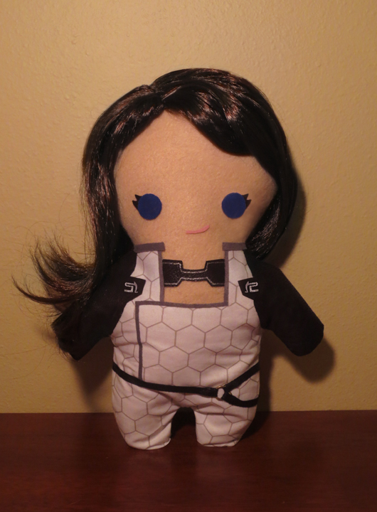 mass effect miranda lawson plush, chibi style!