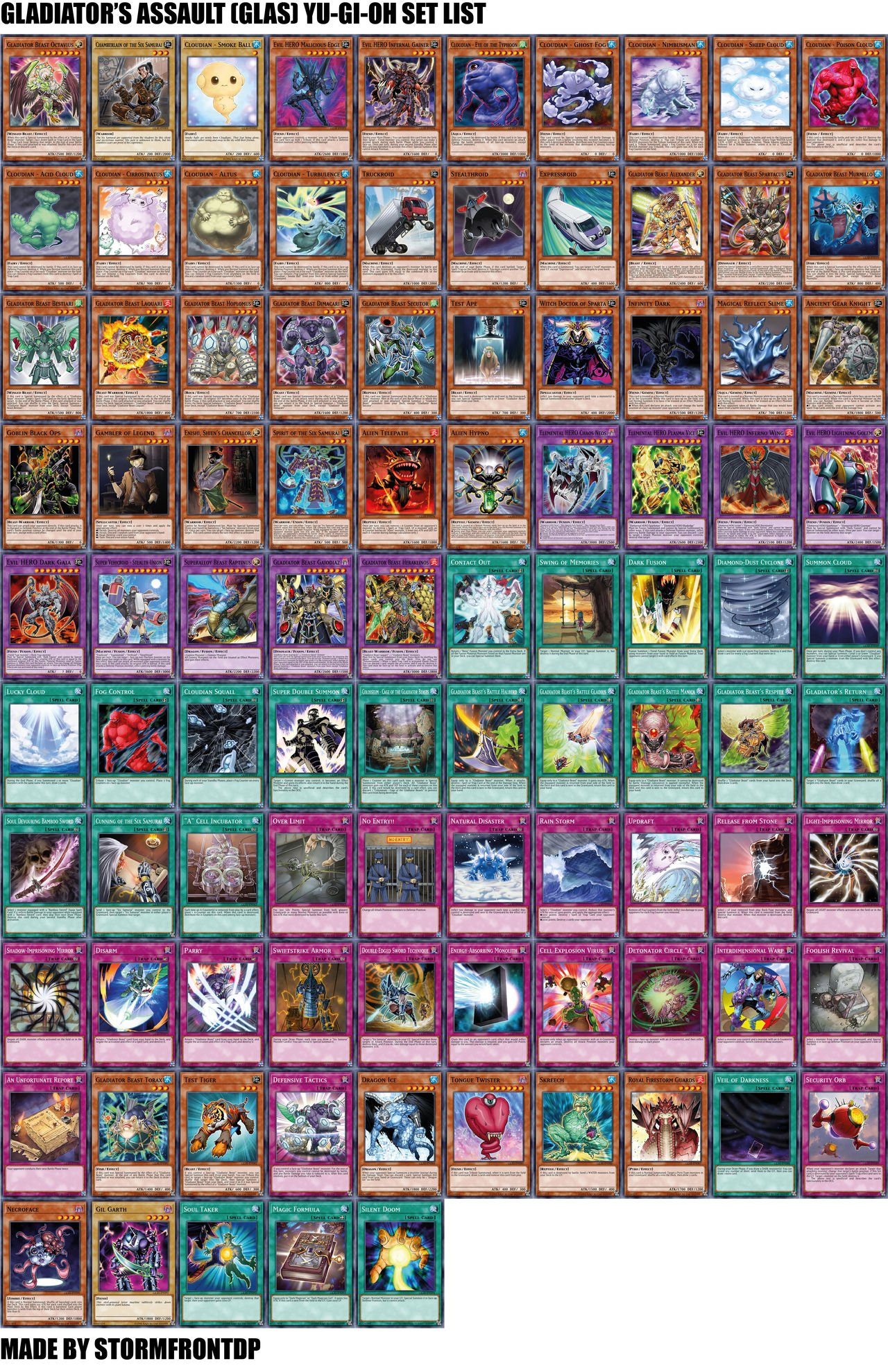 yugioh gladiator's assault card list Yu-Gi-Oh! TCG Gladiator's Assault Sealed Collectible Card Game Packs for sale