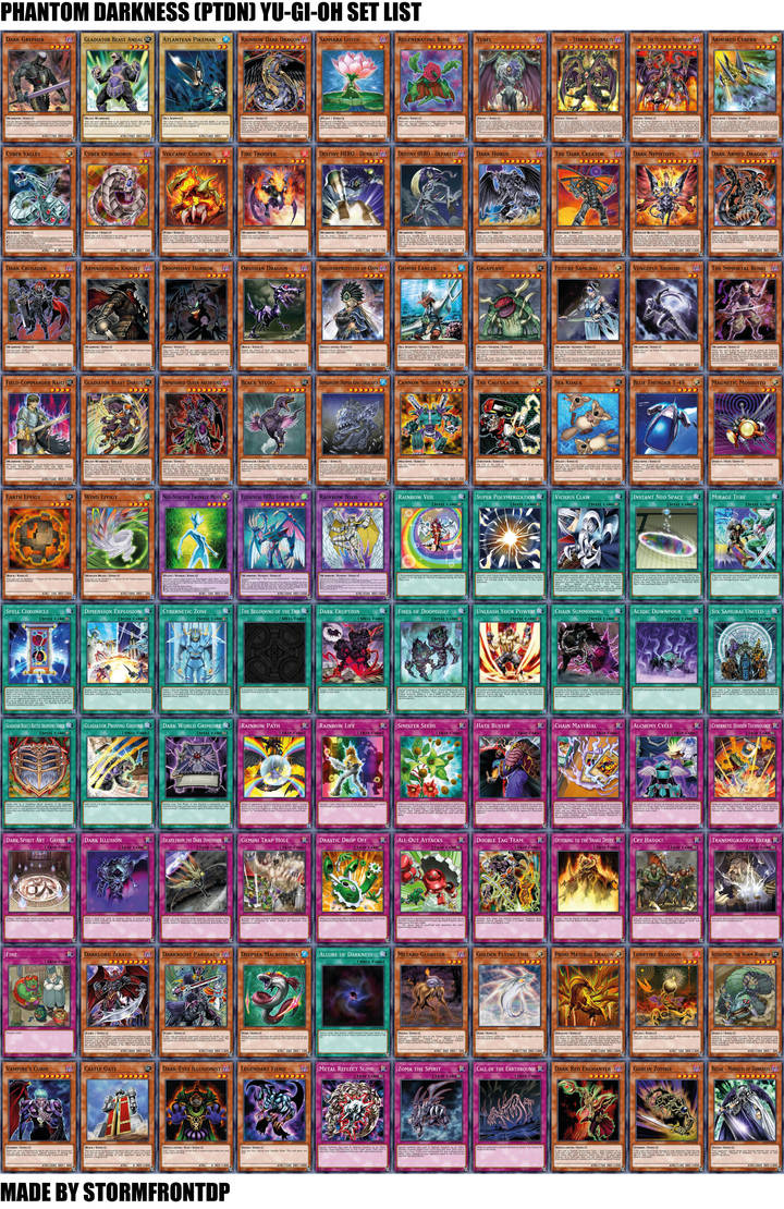 Yu-Gi-Oh Phantom Darkness (PTDN) Set List by Stormfrontdp on DeviantArt Yu-Gi-Oh Phantom Darkness (PTDN) Set List by Stormfrontdp on DeviantArt
