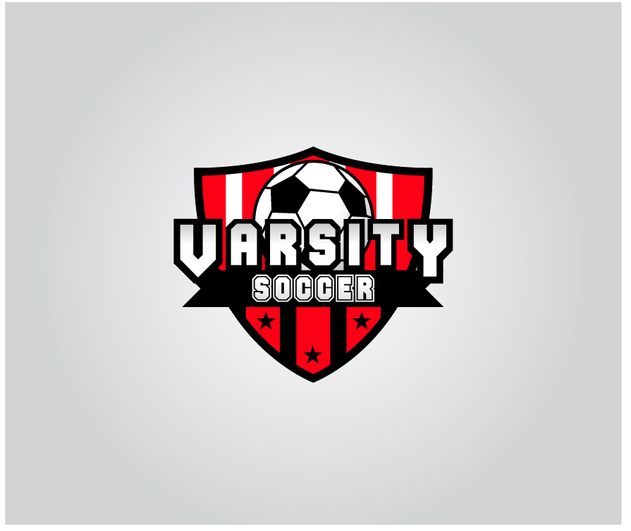 varsity soccer logo concept