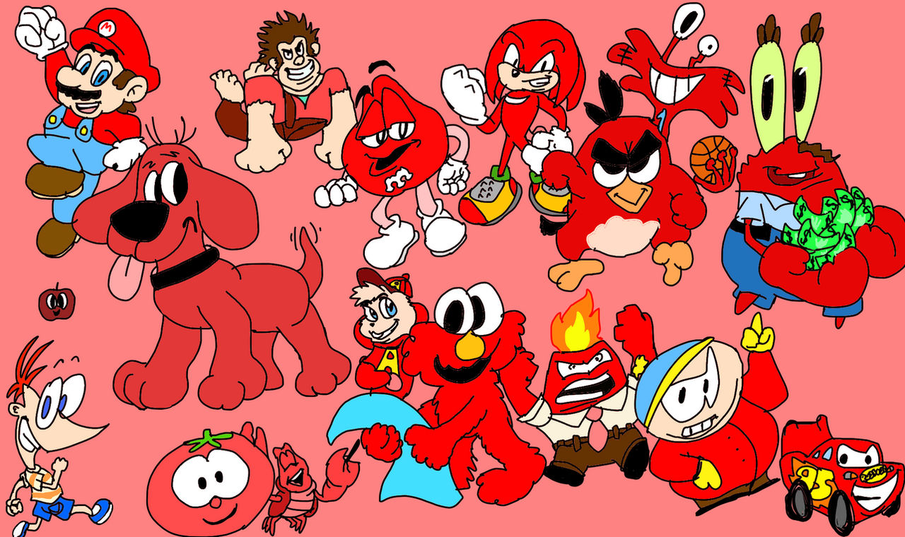Mixed Reds Characters Red Characters by GonzoFanNumber1 on DeviantArt