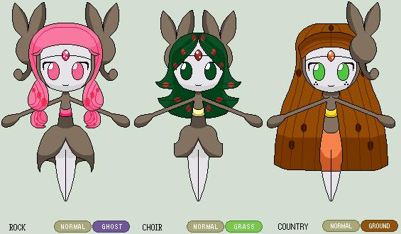 The Meloetta Trio ^3^ by Millie1206 on DeviantArt