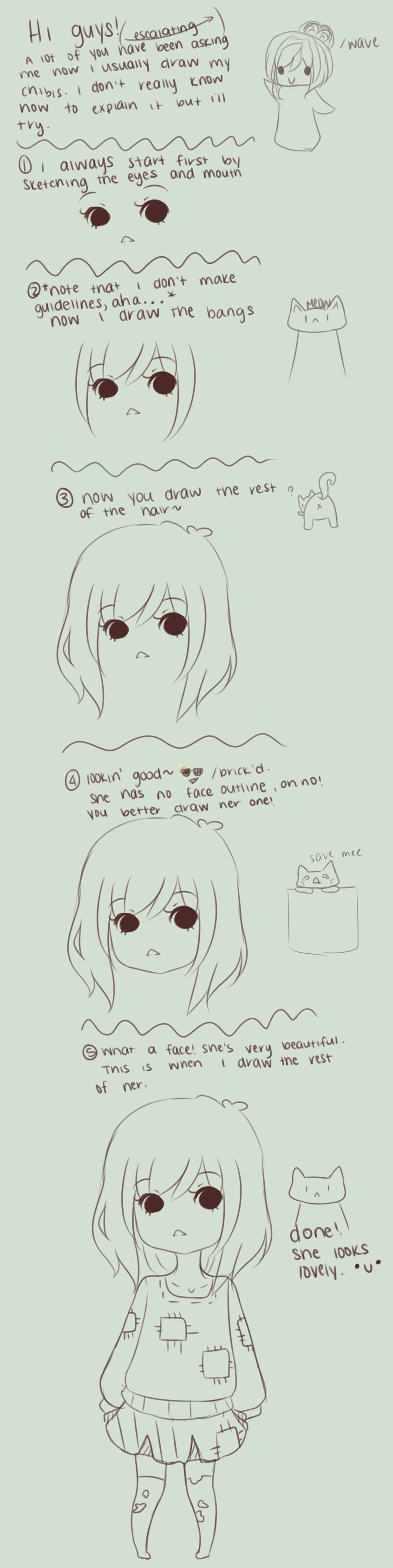 How to draw anime girl's hair (part-1) 