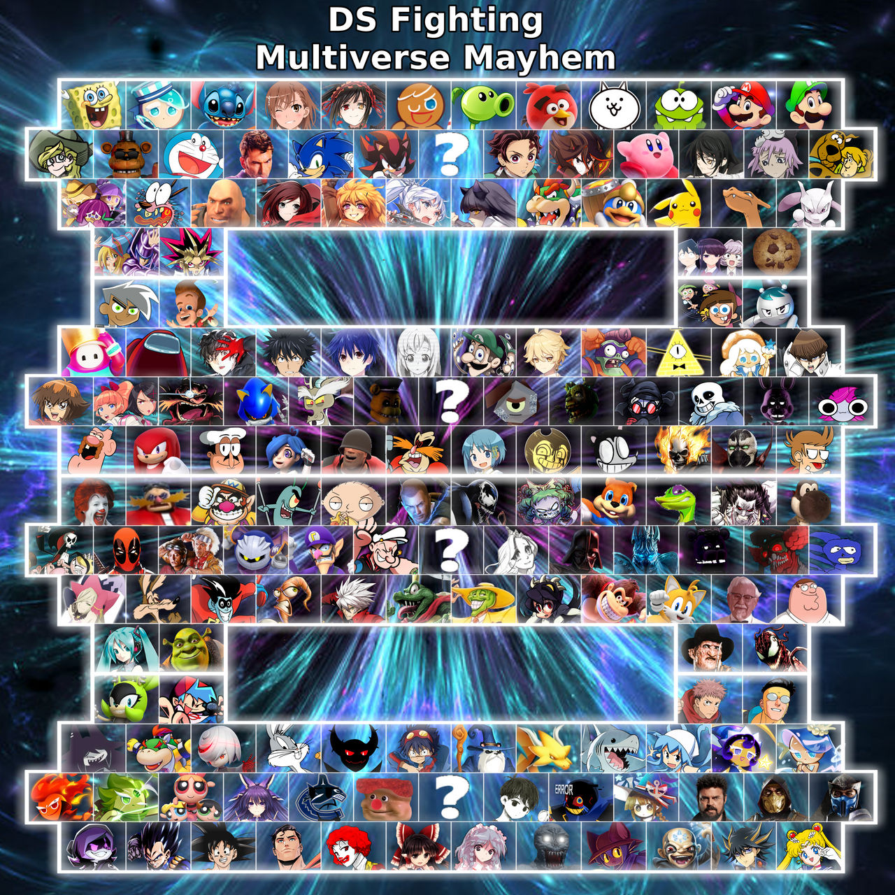 37 Roster Deviantart My Crossover Fighting game Roster by Ds534 on DeviantArt