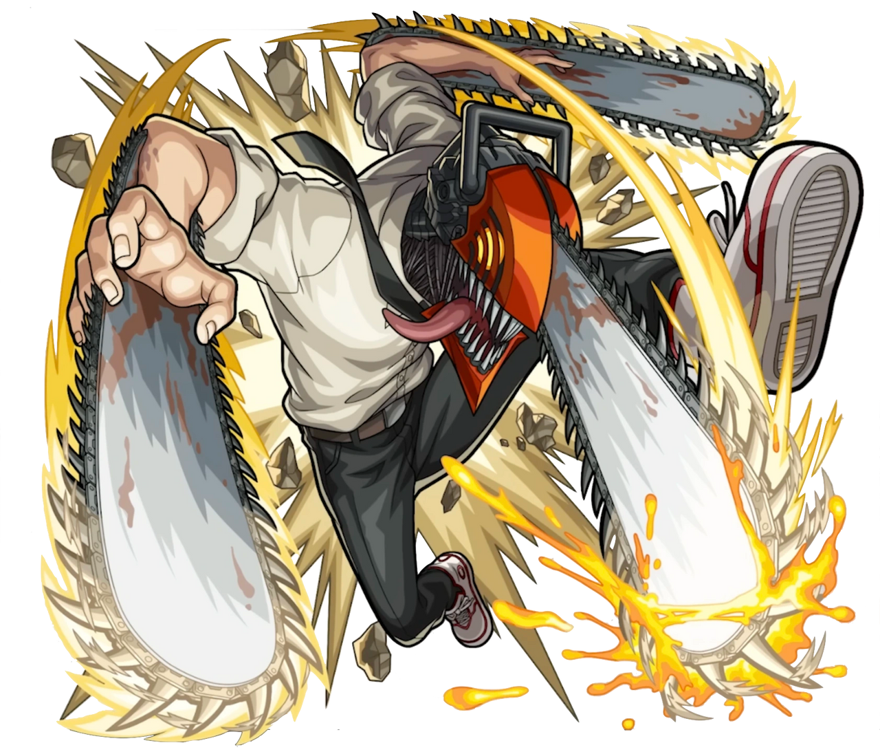 Monster Strik Rendere Denji (Chainsaw man x Monster Strike) Render by Ds534 on DeviantArt
