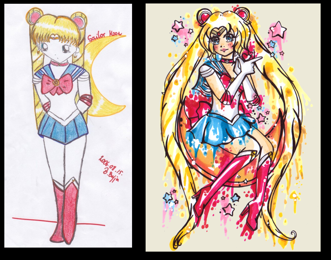 2006 VS 2014 ~ Sailor Moon