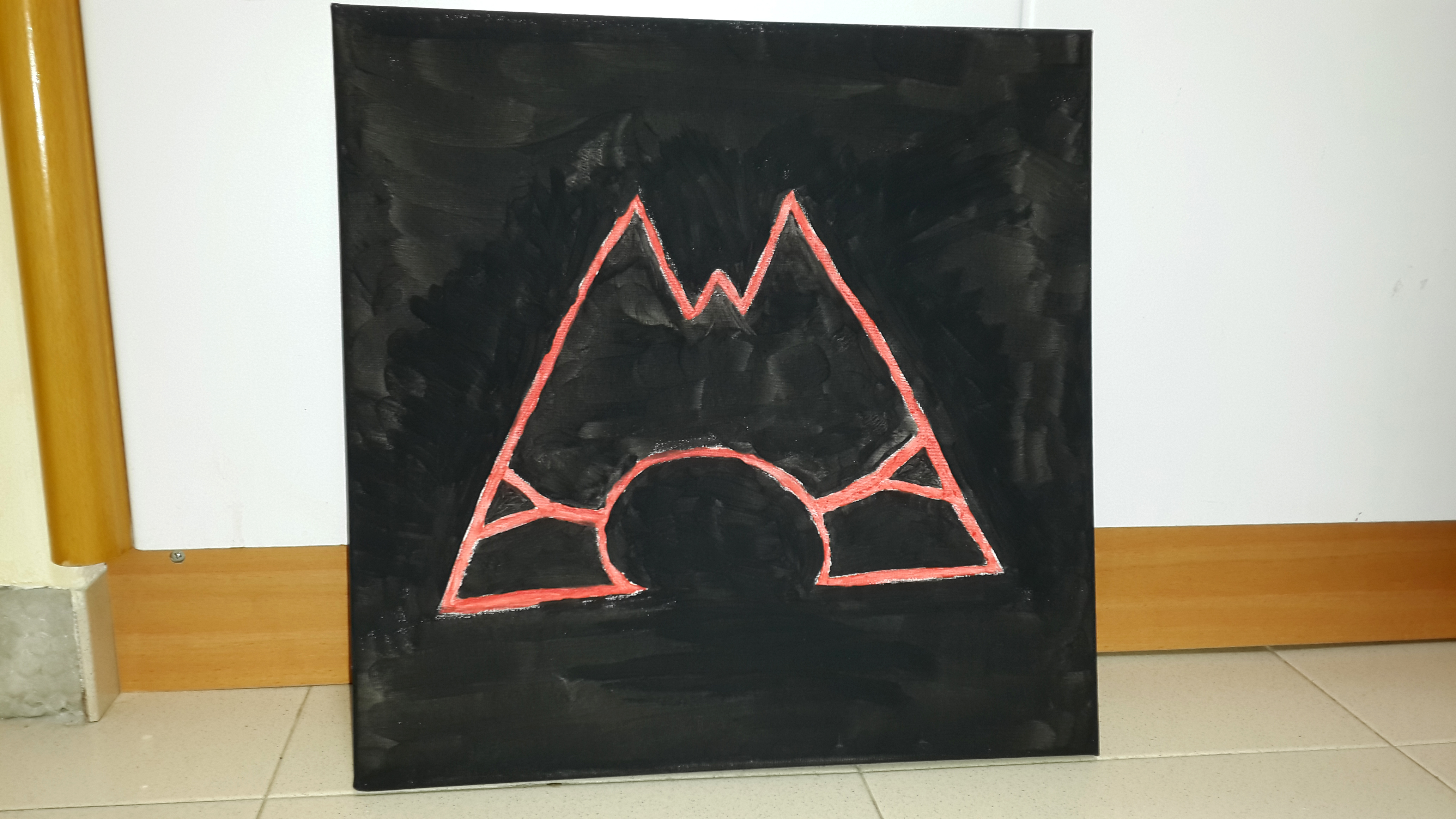 Team Magma Logo on Canvas