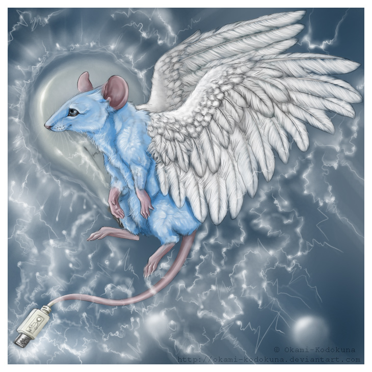 Blue freak mouse