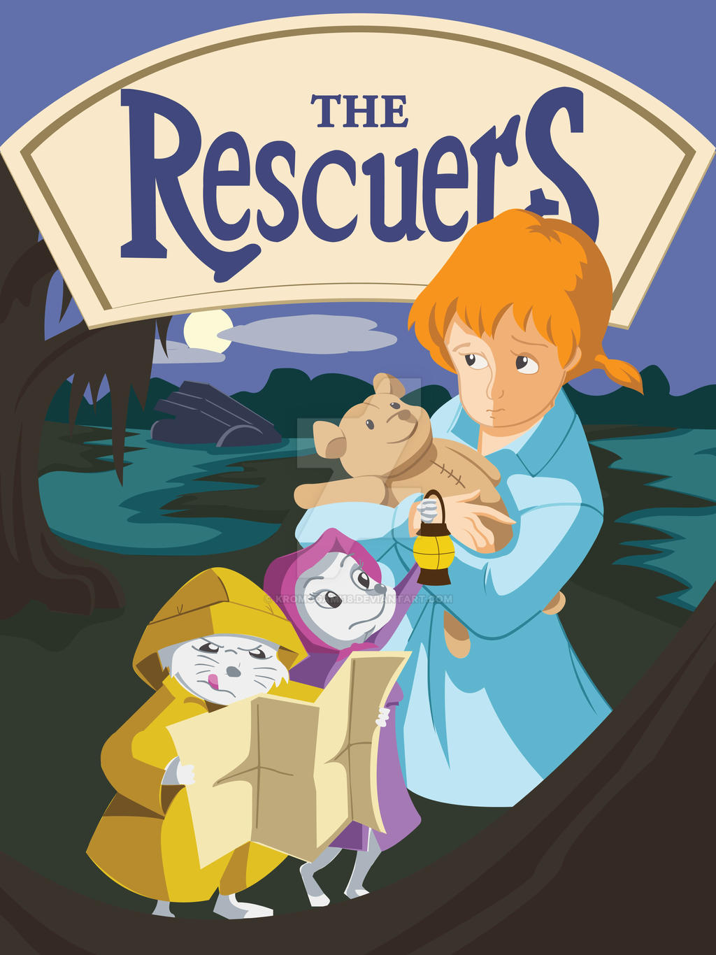 The Rescuers Postmark Rescuers Poster by kromogami18 on DeviantArt