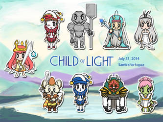 Child of Light party members