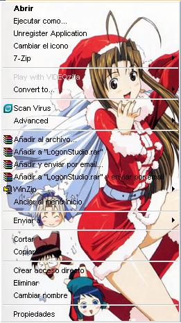 Menu Contextual Love Hina Xmas