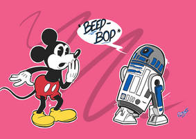 Mickey meets R2