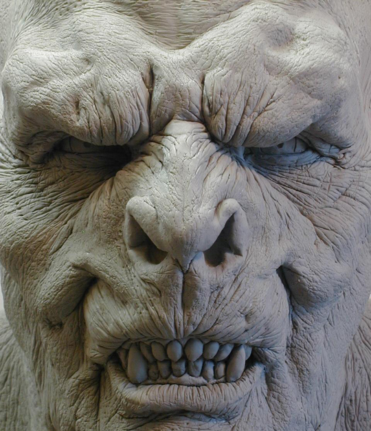 orc face close up...