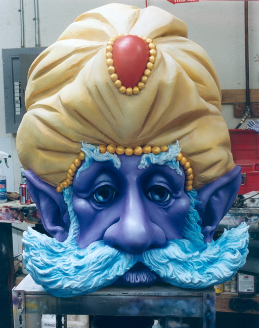 Genie Head painted