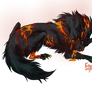 Flaming a wolf