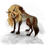 autumn dull dog by FeurigenSatan