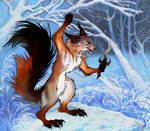 Militant anthro squirrel in a redwall style by FeurigenSatan
