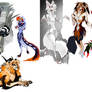 6 anthro adopters and a feral lion