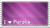 I love Purple - Stamp