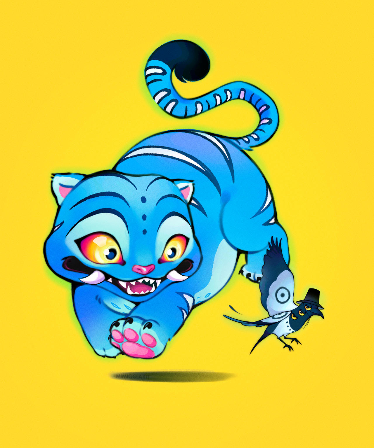 Tiger and bird Kpop Demon Hunters by Kowaaii on DeviantArt