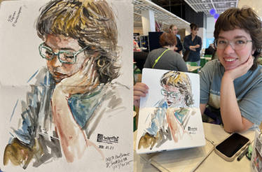 Nikki sketching ...