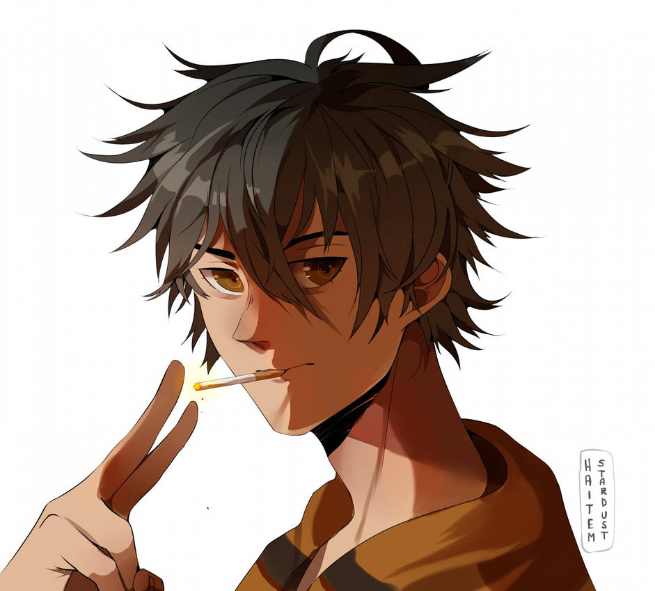Hioshiru Sticker Smoking Smoker by HaitemStardust on DeviantArt